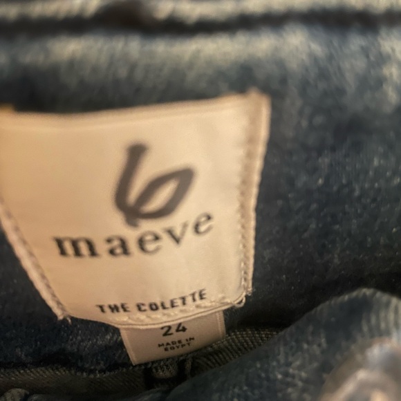 Anthropologie Colette Cropped High-Rise Wide-Leg Jeans 23 24 DENIM MEDIUM BLUE - Picture 6 of 9